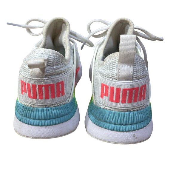 PUMA Childs Pacer Next Cage Sneaker Neon 6C (Women's 8) Running Shoe - Picture 6 of 11